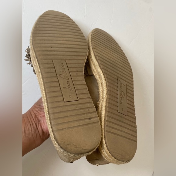 Sam Edelman Pre-Owned Women’s Taupe-Beige Issa Espadrille Ivory Size 8 - Picture 12 of 12